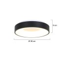 Steinhauer Ceiling and wall Plaf. rond 38cm 30w 2700k 2562ZW