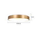 Plaf. rond 38cm 30w 2700K 2562GO