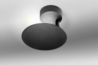 Lupia Wand-/Deckenleuchte Plate Schwarz 3125-1-55