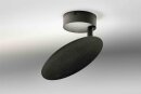 Lupia Wand-/Deckenleuchte Plate Schwarz 3125-1-55