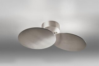 Lupia Deckenleuchte PLATE 2 Aluminium matt 3126-2-79