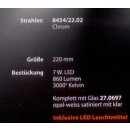 Bankamp Voltino LED-Strahler Chrom incl. 7Watt-LED...