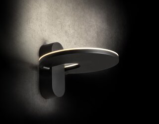 Holtkötter Wandleuchte Supernova WD +Dimmer / Schwarz 2141-1-55