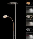 Holtkötter LED-Deckenfluter Nova Flex Schwarz / Grau 9908-2-554