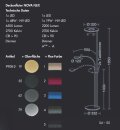 Holtkötter LED-Deckenfluter Nova Flex Schwarz / Grau 9908-2-554