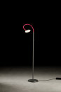 Holtkötter LED-Stehleuchte Flex S Schwarz / Blau, mit Tastdimmer 9920-1-553