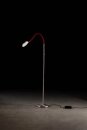 Holtkötter LED-Stehleuchte Flex S Schwarz / Blau, mit Tastdimmer 9920-1-553