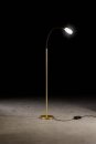 Holtkötter LED-Stehleuchte Flex S Schwarz / Blau, mit Tastdimmer 9920-1-553