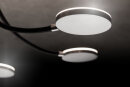 Holtkötter LED-Deckenleuchte Flex D3 Platin / Rot, dimmbar 9923-3-622