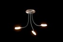 Holtkötter LED-Deckenleuchte Flex D3 Platin / Grau, dimmbar 9923-3-624