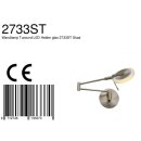 SteinhauerWandl. 1-l. led transp. glas