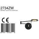 SteinhauerWandl. 1-l. led grey. glas