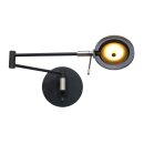 SteinhauerWandl. 1-l. led grey. glas