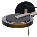 SteinhauerWandl. 1-l. led grey. glas