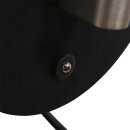 SteinhauerWandl. 1-l. led grey. glas