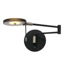 SteinhauerWandl. 1-l. led grey. glas