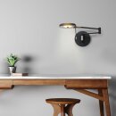 SteinhauerWandl. 1-l. led grey. glas