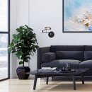 SteinhauerWandl. 1-l. led grey. glas