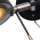 SteinhauerWandl. 1-l. led grey. glas