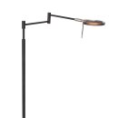 SteinhauerVloerl. 1-l. led 10w smoke glass
