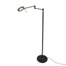 SteinhauerVloerl. 1-l. led 10w smoke glass