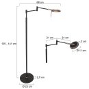 SteinhauerVloerl. 1-l. led 10w smoke glass