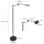 SteinhauerVloerl. 1-l. led 10w smoke glass