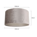 SteinhauerKap 40*40*20 Rnd Be27 zinc taupe ve