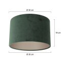 SteinhauerKap 30*30*18 Rnd Be27 velours green