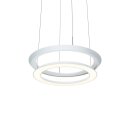Oligo Ring- Pendelleuchte Yano, höhenverstellbar, Weiß matt / Weiß matt