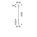 Oligo Pendelleuchte Rio / 1 Flammig / Weiß Matt 220-240v / 50-60hz / Led / 2700k