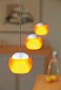 Oligo Pendelleuchte Balino 2-flammig LED / Chrom Glänzend - Glas orange 42-880-27-05/29