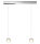 Oligo Pendelleuchte Balino 2-flammig LED / Chrom Glänzend - Glas orange 42-880-27-05/29