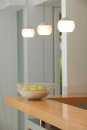 Oligo Pendelleuchte Balino 3-flammig LED / Chrom Glänzend - Glas orange 42-880-34-05/29