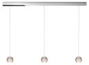 Oligo Pendelleuchte Balino 3-flammig LED / Chrom Glänzend - Glas orange 42-880-34-05/29