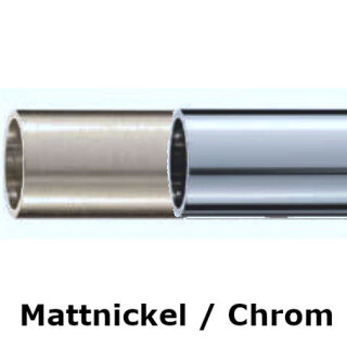 mattnickel / Chrom / Glas opal matt weiß